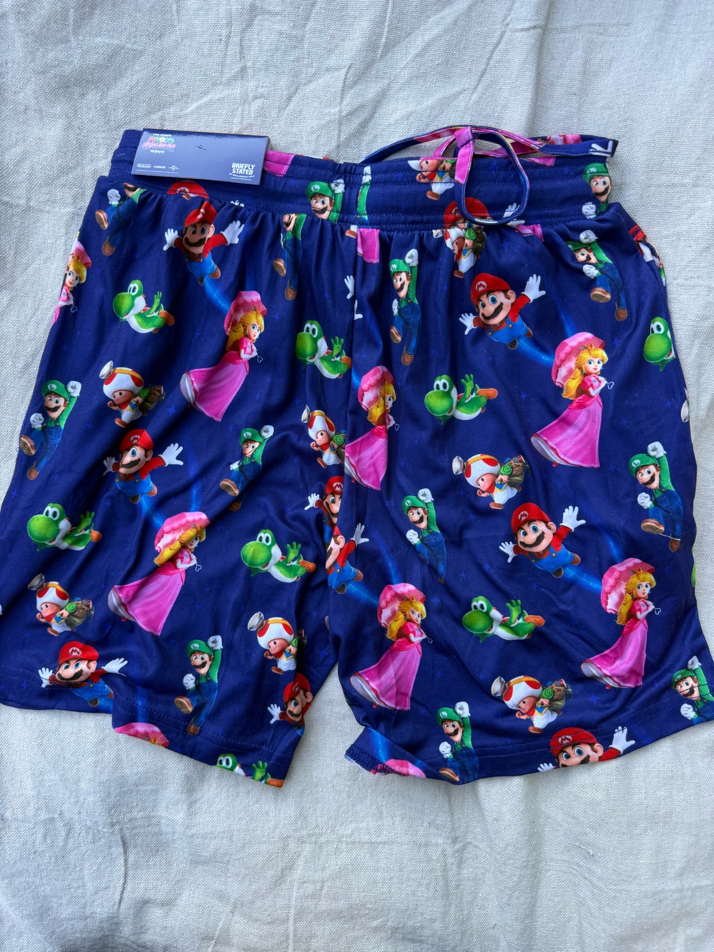 Nintendo Mario galaxy move lounge sleep Shorts. Tag: adult small sleep short